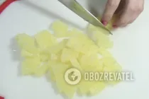Нежный салат с кальмарами - Шаг 4 Нежный салат с кальмарами - Шаг 4