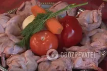 Чахохбили из перепелов - Шаг 1 Чахохбили из перепелов - Шаг 1