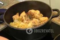 Чахохбили с гранатовым соусом - Шаг 5 Чахохбили с гранатовым соусом - Шаг 5