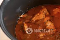 Куряче чахохбілі в мультиварці - Крок 5 Куряче чахохбілі в мультиварці - Крок 5