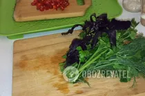 Овочевий салат із помідорами та базиліком - Крок 3 Овочевий салат із помідорами та базиліком - Крок 3