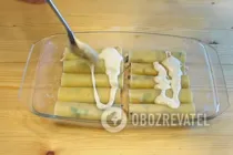 Каннеллони с курицей и грибами под соусом "Марне" - Шаг 13 Каннеллони с курицей и грибами под соусом "Марне" - Шаг 13