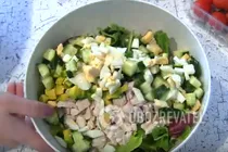 Салат с мясом курицы и авокадо - Шаг 7 Салат с мясом курицы и авокадо - Шаг 7