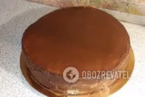 "Празький" торт з вишнею - Крок 8 "Празький" торт з вишнею - Крок 8
