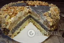 Торт з родзинками, маком і горіхами - Крок 10 Торт з родзинками, маком і горіхами - Крок 10