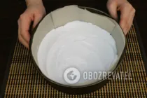 Торт безе с орехами - Шаг 3 Торт безе с орехами - Шаг 3