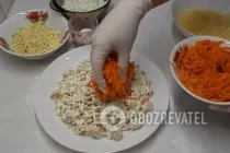 Салат з корейською морквою і птицею - Крок 5 Салат з корейською морквою і птицею - Крок 5