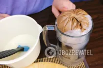 Торт безе с орехами - Шаг 7 Торт безе с орехами - Шаг 7