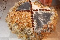 Торт з родзинками, маком і горіхами - Крок 9 Торт з родзинками, маком і горіхами - Крок 9