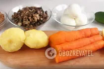"Мімоза" з грибами - Крок 1 "Мімоза" з грибами - Крок 1