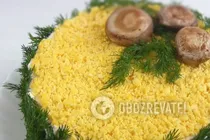 "Мімоза" з грибами - Крок 12 "Мімоза" з грибами - Крок 12