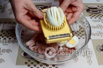 Салат с ветчиной и кукурузой - Шаг 2 Салат с ветчиной и кукурузой - Шаг 2