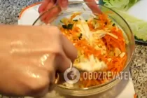 Салат з куркою, корейської морквою і огірком - Крок 5 Салат з куркою, корейської морквою і огірком - Крок 5