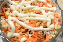 Салат з корейською морквою і кукурудзою - Крок 6 Салат з корейською морквою і кукурудзою - Крок 6