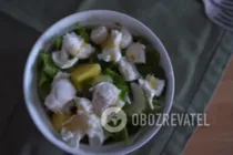Салат з манго і моцарелою - Крок 7 Салат з манго і моцарелою - Крок 7