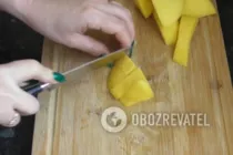 Салат з креветками, манго і авокадо - Крок 1 Салат з креветками, манго і авокадо - Крок 1