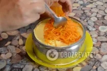 Салат с корейской морковью и ветчиной - Шаг 8 Салат с корейской морковью и ветчиной - Шаг 8