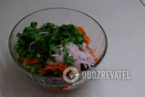 Салат з серцем і корейської морквою - Крок 8 Салат з серцем і корейської морквою - Крок 8