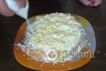 Салат з крабовими паличками та яблуком - Крок 7 Салат з крабовими паличками та яблуком - Крок 7