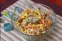 Салат из куриных сердечек с кукурузой - Шаг 6 Салат из куриных сердечек с кукурузой - Шаг 6