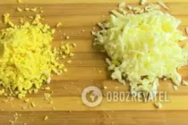 Салат "Дамський каприз" з крабовими паличками - Крок 2 Салат "Дамський каприз" з крабовими паличками - Крок 2