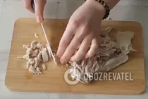 Салат "Дамский каприз" с киви - Шаг 1 Салат "Дамский каприз" с киви - Шаг 1