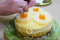 Салат "Дамський каприз" з куркою і ананасами - Крок 14 Салат "Дамський каприз" з куркою і ананасами - Крок 14