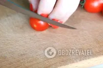 "Капрезе" на шпажках - Крок 1 "Капрезе" на шпажках - Крок 1