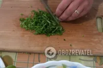 Салат з черемшею та плавленим сиром - Крок 2 Салат з черемшею та плавленим сиром - Крок 2