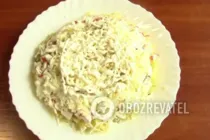 Салат "Дамський каприз" з крабовими паличками - Крок 6 Салат "Дамський каприз" з крабовими паличками - Крок 6