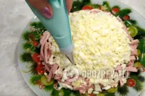 Салат "Дамський каприз" з шинкою - Крок 4 Салат "Дамський каприз" з шинкою - Крок 4