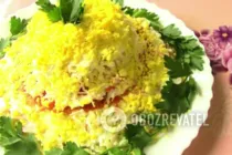 Салат "Дамський каприз" з крабовими паличками - Крок 9 Салат "Дамський каприз" з крабовими паличками - Крок 9