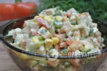 Салат з болгарським перцем і кукурудзою - Крок 8 Салат з болгарським перцем і кукурудзою - Крок 8
