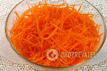 Салат з курячими сердечками і морквою - Крок 3 Салат з курячими сердечками і морквою - Крок 3