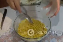 Салат с куриными сердечками и сыром - Шаг 6 Салат с куриными сердечками и сыром - Шаг 6