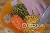Салат з курячими сердечками і зеленим горошком - Крок 4 Салат з курячими сердечками і зеленим горошком - Крок 4