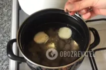 Салат з курячих сердечок з яйцем - Крок 2 Салат з курячих сердечок з яйцем - Крок 2