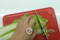 Салат з курячими сердечками і пекінською капустою - Крок 3 Салат з курячими сердечками і пекінською капустою - Крок 3