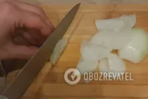 Салат с куриными сердечками и огурцом - Шаг 4 Салат с куриными сердечками и огурцом - Шаг 4
