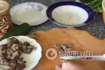 Салат з курячих сердечок з яйцем - Крок 5 Салат з курячих сердечок з яйцем - Крок 5