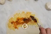 Кутабы с тыквой и яблоками - Шаг 6 Кутабы с тыквой и яблоками - Шаг 6