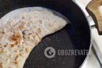 Кутабы с тыквой и яблоками - Шаг 7 Кутабы с тыквой и яблоками - Шаг 7