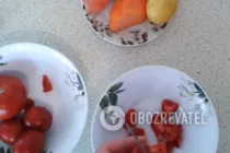 Салат с тыквой и помидорами - Шаг 1 Салат с тыквой и помидорами - Шаг 1