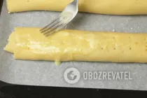 Слоеная гата с орехами - Шаг 8 Слоеная гата с орехами - Шаг 8