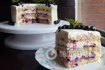 Торт со смородиной - Шаг 13 Торт со смородиной - Шаг 13