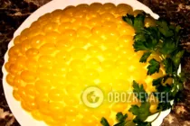 Салат з куркою і виноградом шарами - Крок 8 Салат з куркою і виноградом шарами - Крок 8