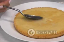 Торт з персиками та вершками - Крок 11 Торт з персиками та вершками - Крок 11