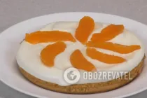 Торт з персиками та вершками - Крок 12 Торт з персиками та вершками - Крок 12