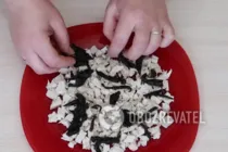 Салат куриный с виноградом - Шаг 6 Салат куриный с виноградом - Шаг 6