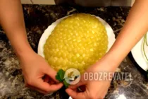 Салат з куркою і виноградом шарами - Крок 7 Салат з куркою і виноградом шарами - Крок 7
